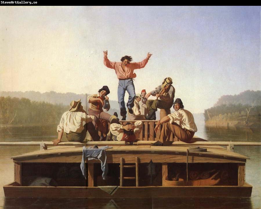 George Caleb Bingham Die frohlichen Bootsleute